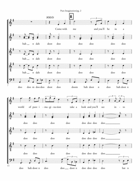 Pure Imagination Satb Acappella Page 2