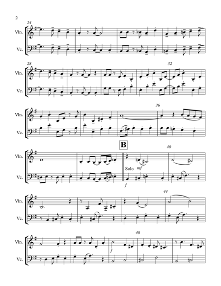 Puttin On The Ritz Violin Cello Duet Page 2