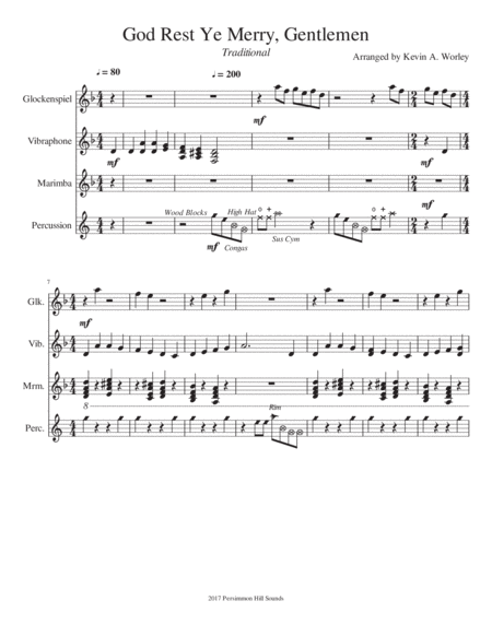 Quad Christmas Quarts Four Christmas Percussion Quartets Page 2