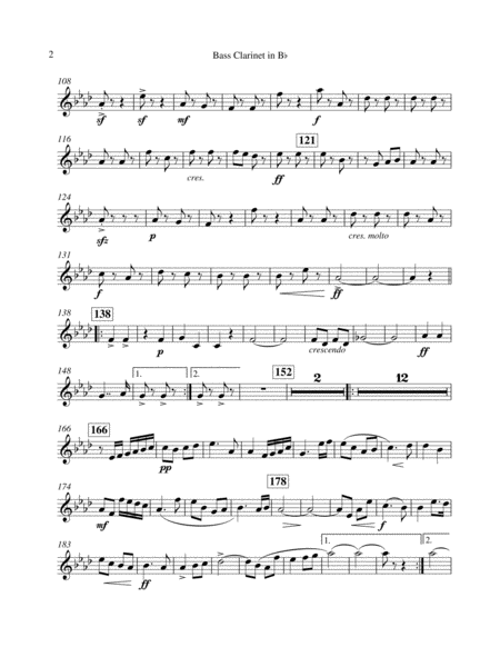 Quarter Century March Bass Clarinet In Bb Page 2