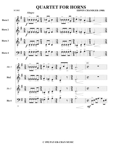 Quartet For French Horns Page 2