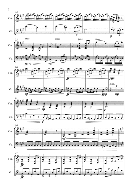 Quartet Mov Ii Tres Rythme In F Major For Duet Page 2