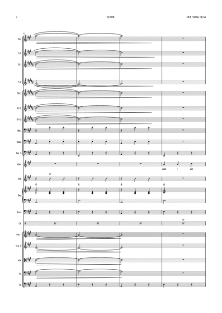 Que Sera Sera Whatever Will Be Will Be Vocal With Big Band And Optional Strings Or Small Pops Orchestra Key Of A Page 2