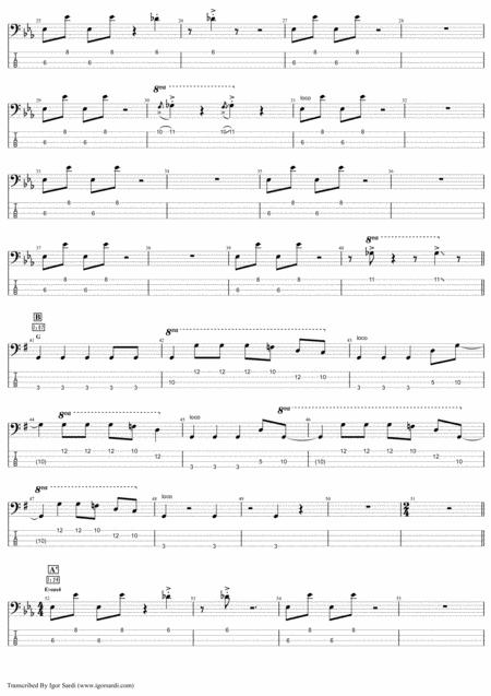 Queen John Deacon Get Down Make Love Complete And Accurate Bass Transcription Whit Tab Page 2