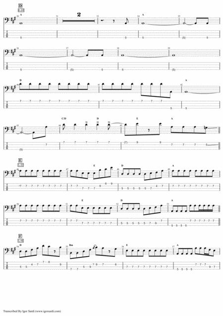 Queen Long Away Complete And Accurate Bass Transcription Whit Tab Page 2