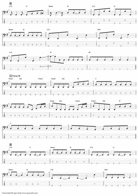 Queen Scandal Accurate Bass Transcription Whit Tab Page 2