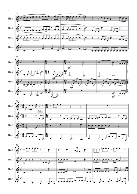 Queen Somebody To Love Horn Quartet Page 2