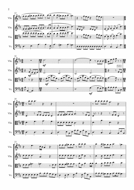Queen Somebody To Love String Quartet Page 2
