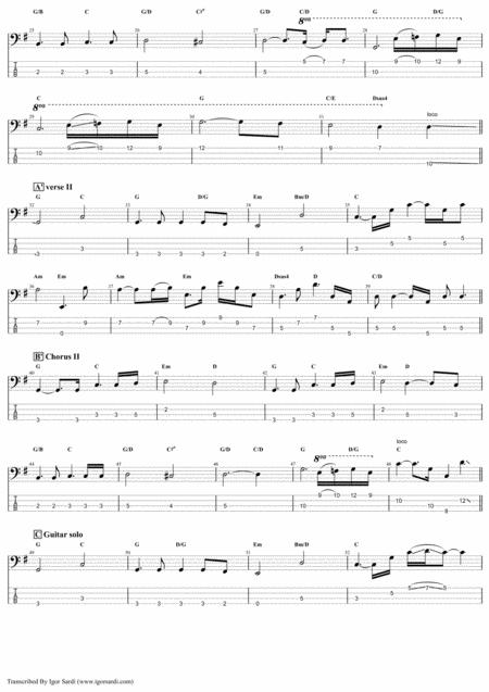 Queen Too Much Love Will Kill You Complete And Accurate Bass Transcription Whit Tab Page 2