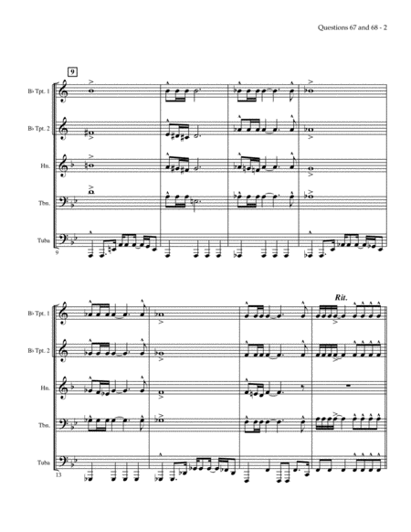 Questions 67 And 68 For Brass Quintet Page 2
