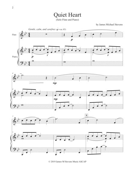 Quiet Heart Flute Piano Page 2