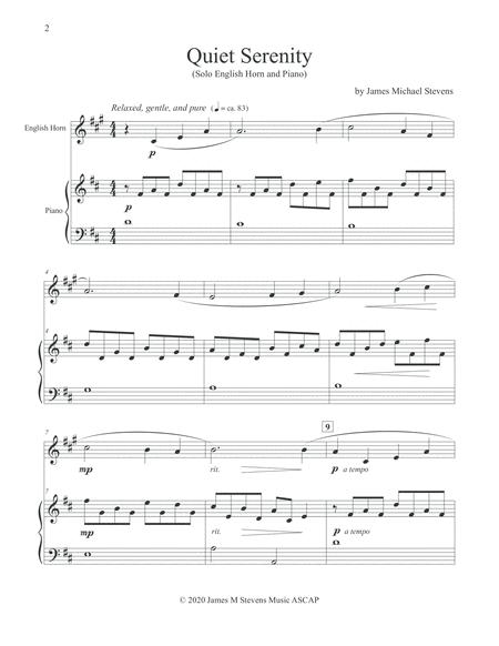 Quiet Serenity English Horn Piano Page 2