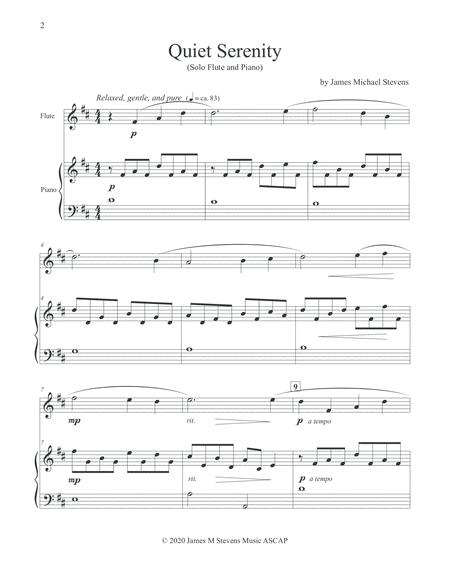 Quiet Serenity Flute Piano Page 2