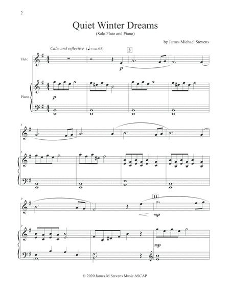 Quiet Winter Dreams Flute Piano Page 2