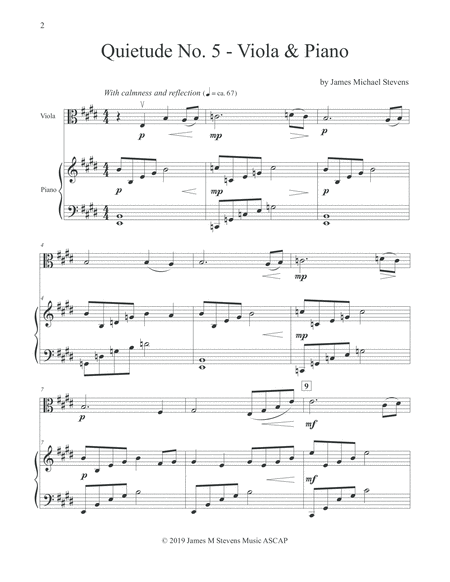 Quietude No 5 Viola Piano Page 2