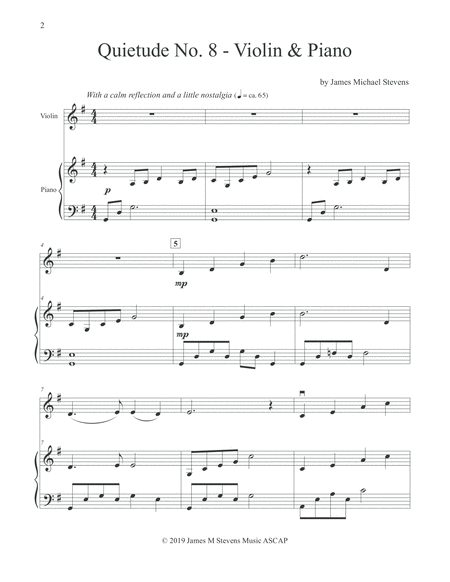 Quietude No 8 Violin Piano Page 2