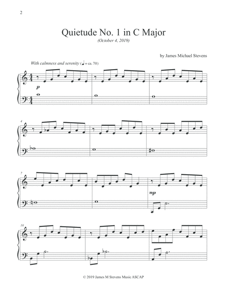 Quietudes For Piano Page 2