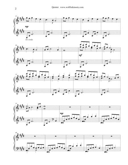 Quintet For Solo Piano Page 2