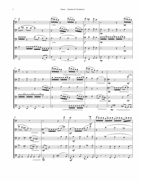 Quintet For Trombones Page 2