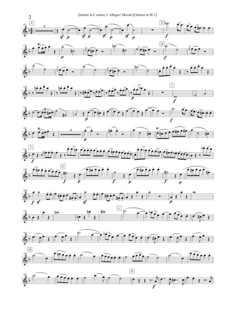 Quintet In Cm K 406 516b I Allegro Page 2