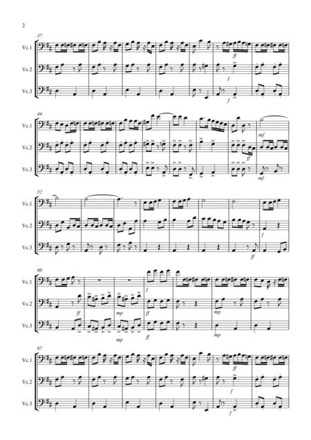 Radetzky March For Cello Trio Page 2
