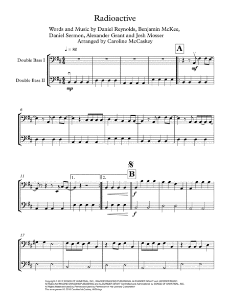 Radioactive Double Bass Duet Page 2