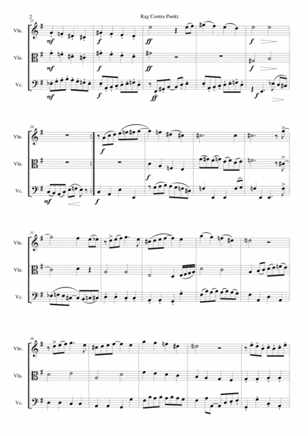 Rag Contra Punkt For String Trio Page 2