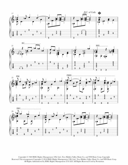 Raindrops Keep Fallin On My Head Guitar Chord Melody Page 2