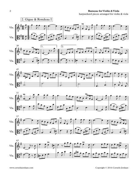 Rameau For Violin Viola Page 2