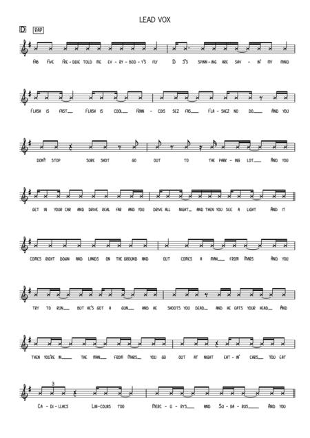 Rapture Blondie Vox Rhythm Horns Page 2