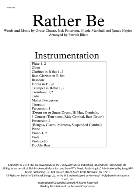 Rather Be Arranged For School Orchestra Page 2