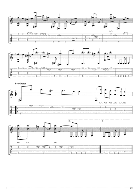 Rather Be Fingerstyle Guitar Page 2