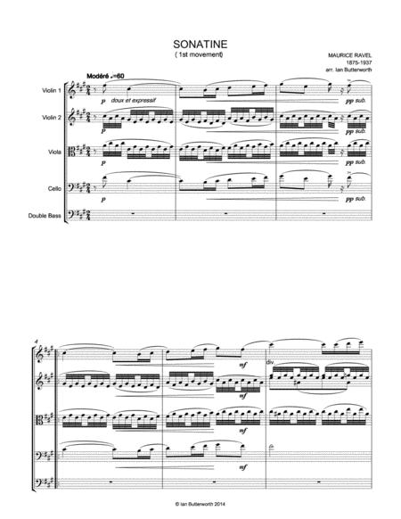 Ravel Sonatine 1st Mov For String Orchestra Page 2