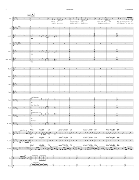 Reach Out And I Will Be There Vocal Key Eb With Big Band Page 2