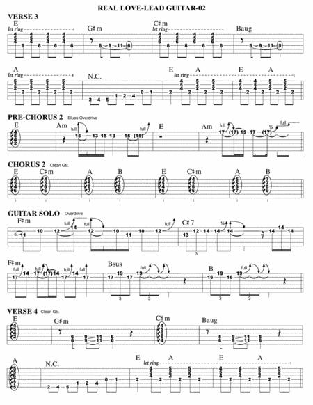 Real Love Guitar Tab Page 2