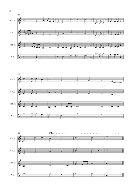 Recorder Quartet Sonata 2 Mov Iv Allegro Page 2