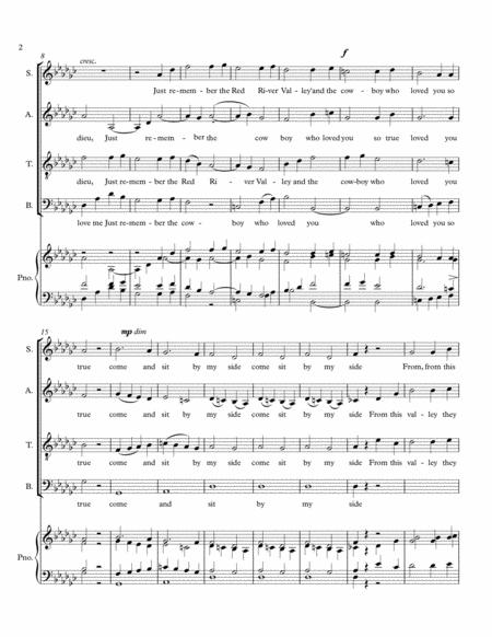 Red River Valley For Satb Op 32 1 Page 2