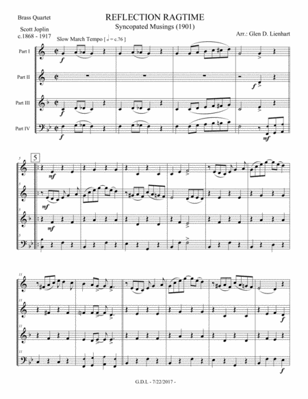 Reflection Ragtime Brass Page 2