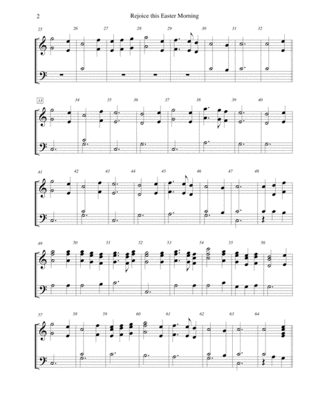 Rejoice This Easter Morning For 3 Octave Handbell Choir Page 2