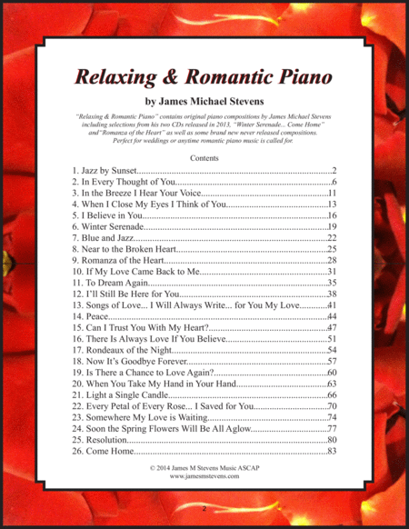 Relaxing Romantic Piano Complete Volumes I Vi Page 2