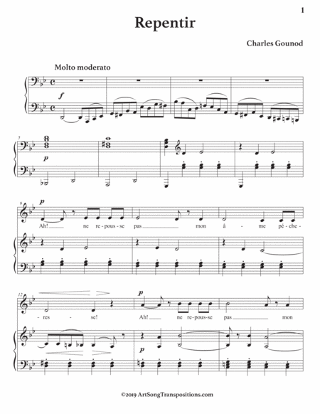 Repentir Transposed To G Major Page 2