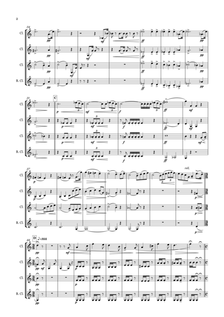 Reverie For Clarinet Quartet Page 2