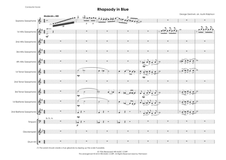 Rhapsody In Blue Sax Ensemble Page 2