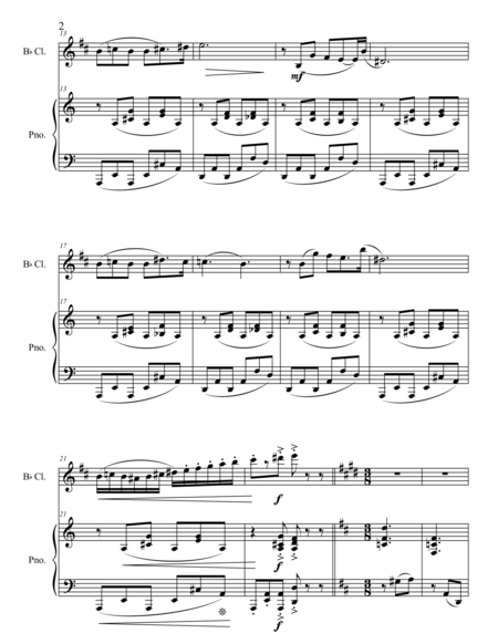 Rhapsody No 1 For Clarinet And Piano Page 2