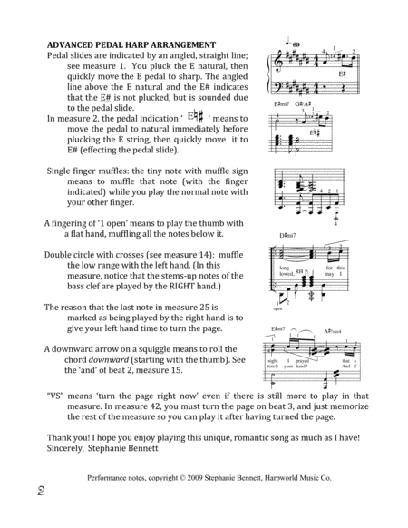 Ribbon In The Sky Advanced Pedal Harp Page 2