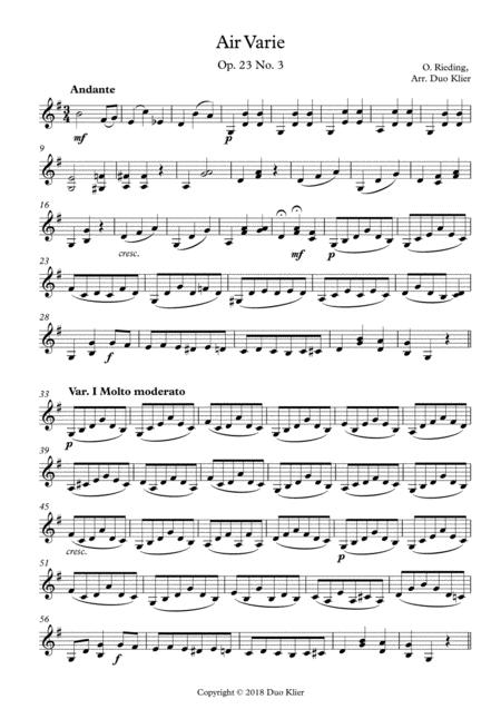 Rieding Air Varie Op 23 Nr3 2nd Violin Accompaniment Page 2