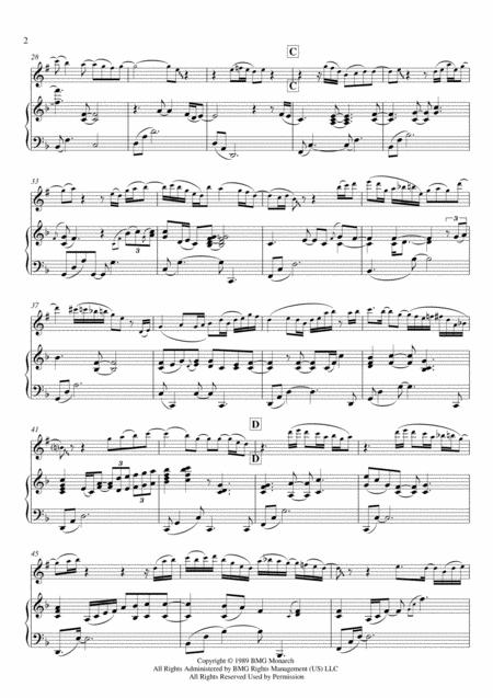 Right Here Waiting Piano Tenor Sax Intermediate Page 2