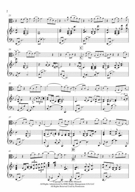 Right Here Waiting Piano Viola Easy Page 2