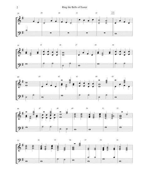 Ring The Bells Of Easter For 3 Octave Handbell Choir Page 2