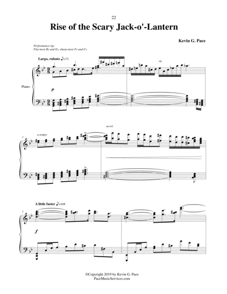 Rise Of The Scary Jack O Lantern Advanced Piano Solo For Halloween Page 2